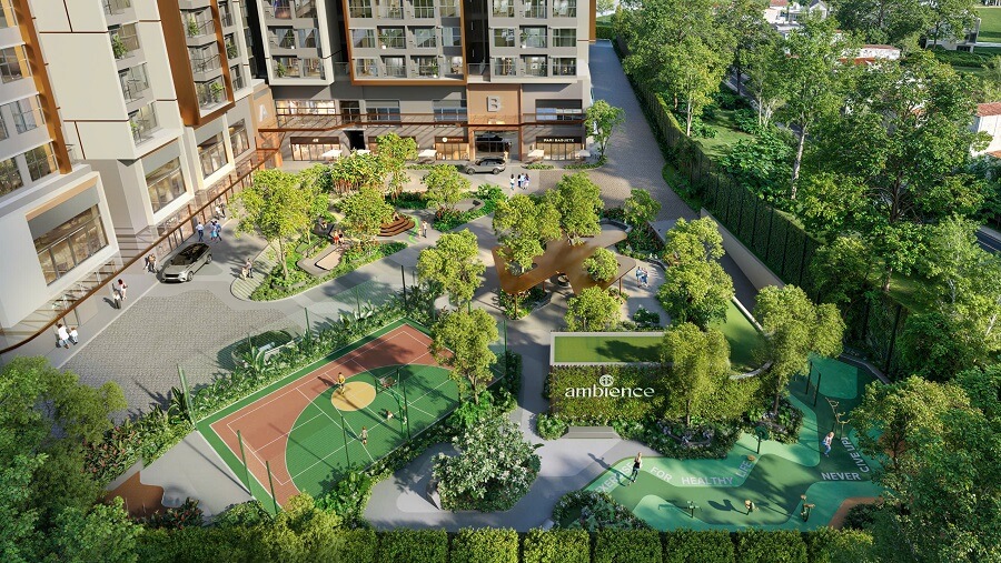Không gian xanh chung cư ambience